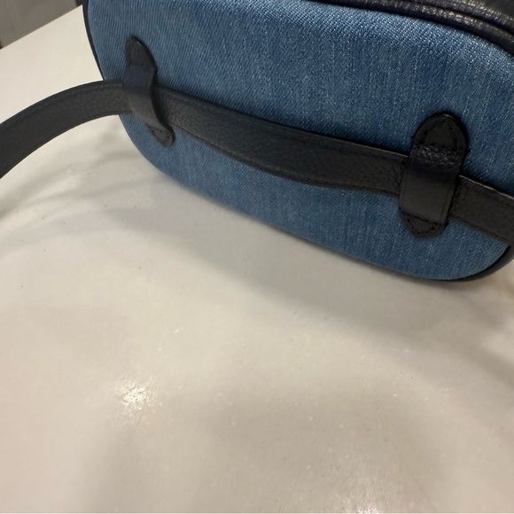 Coach Jes Denim & pebbled Leather Convertible Crossbody Belt Bag NWOT - Picture 14 of 15
